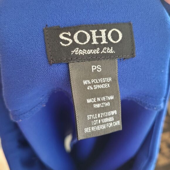 Soho Apparel Cobalt Blue Pencil Skirt Office Career Professor School Twee PS - Picture 5 of 5